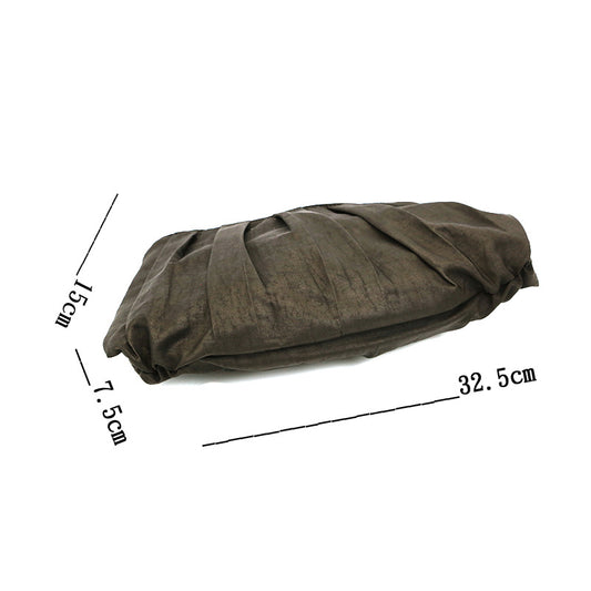 Xiangyun Silk Cloud Shoulder Bag – Black Minimalist Underarm Bag with Adjustable Strap | Orithing