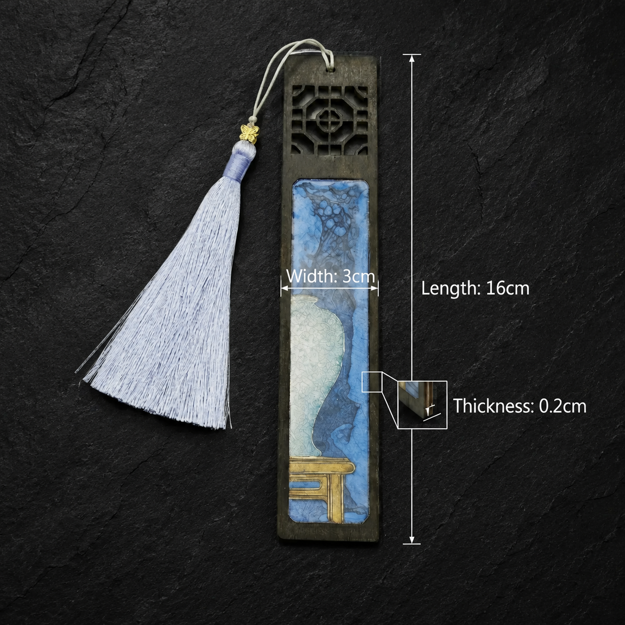 Cloisonné Enamel Handcrafted Openwork Bookmark
