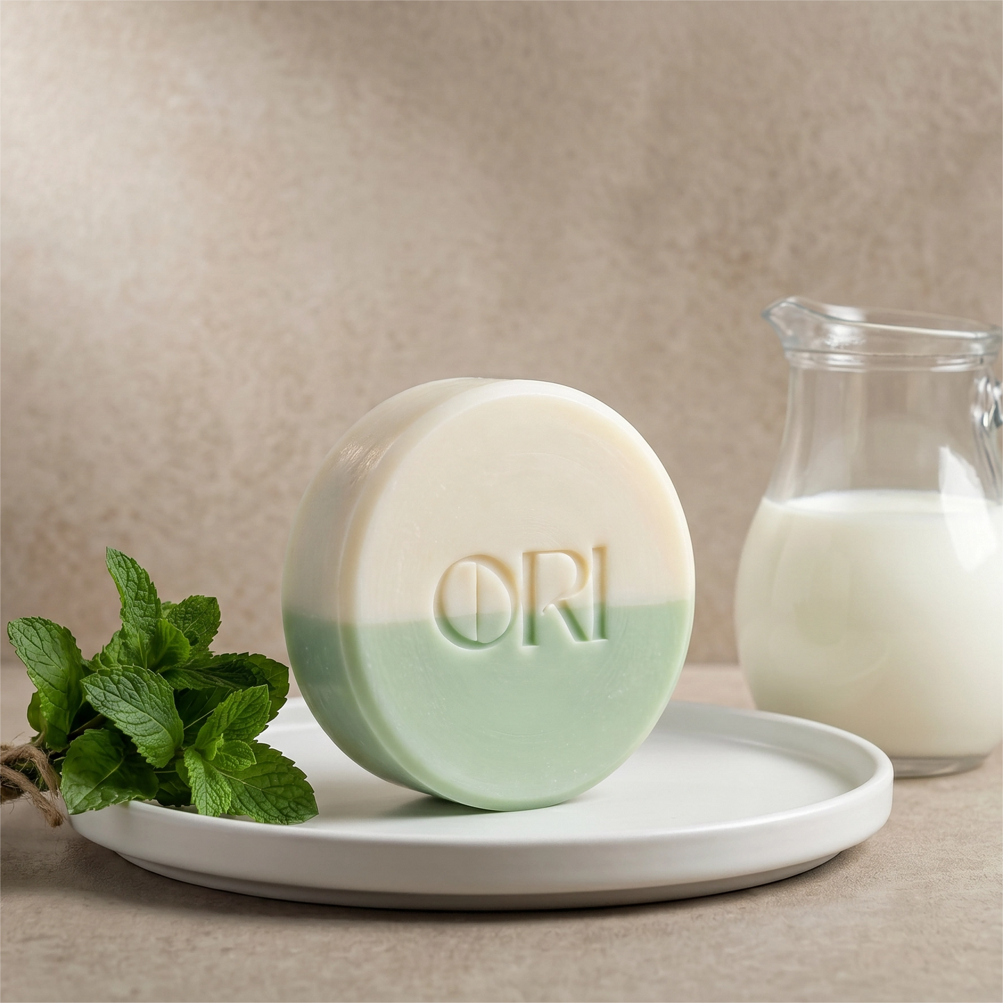 Peppermint & Goat Milk Handcrafted Bath Soap Bar