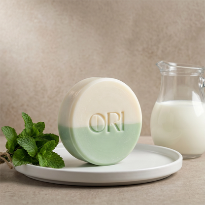 Peppermint & Goat Milk Handcrafted Bath Soap Bar