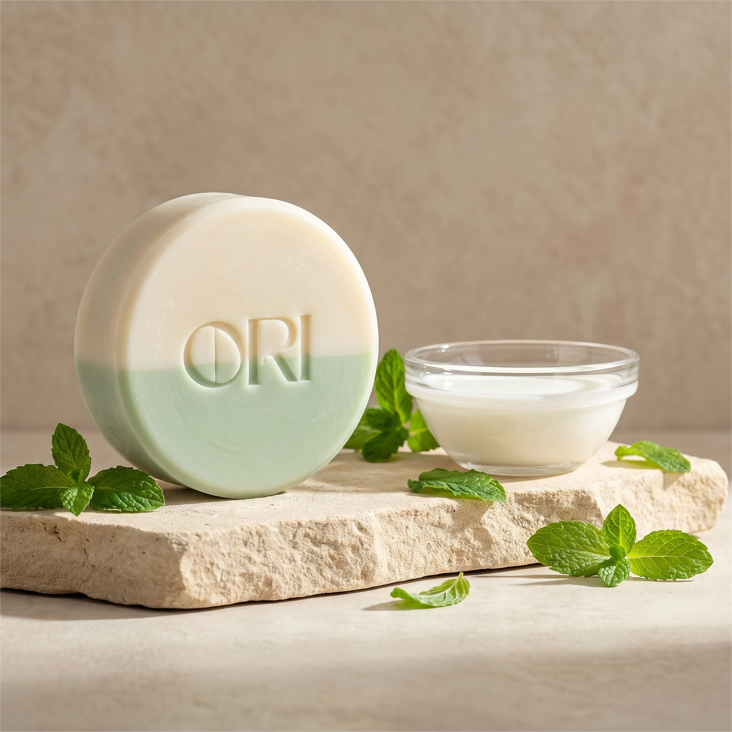 Peppermint & Goat Milk Handcrafted Bath Soap Bar