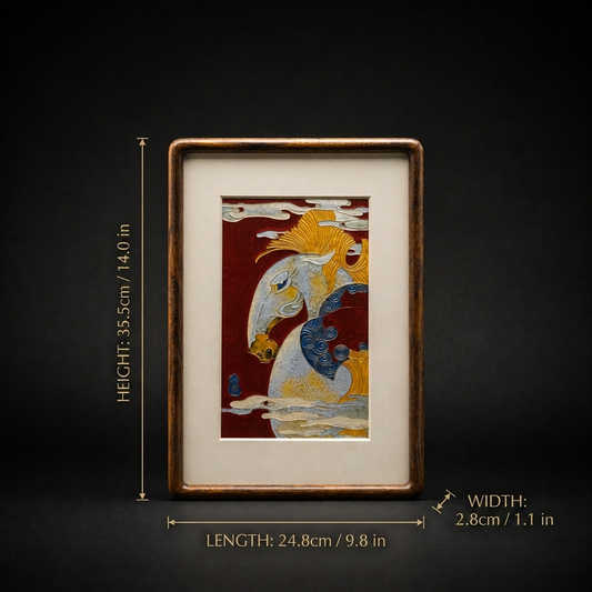 Cloisonné Zodiac Art Frame – Handmade Enamel Decorative Wall & Table Display | Orithing