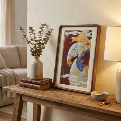 Cloisonné Zodiac Art Frame – Handmade Enamel Decorative Wall & Table Display | Orithing