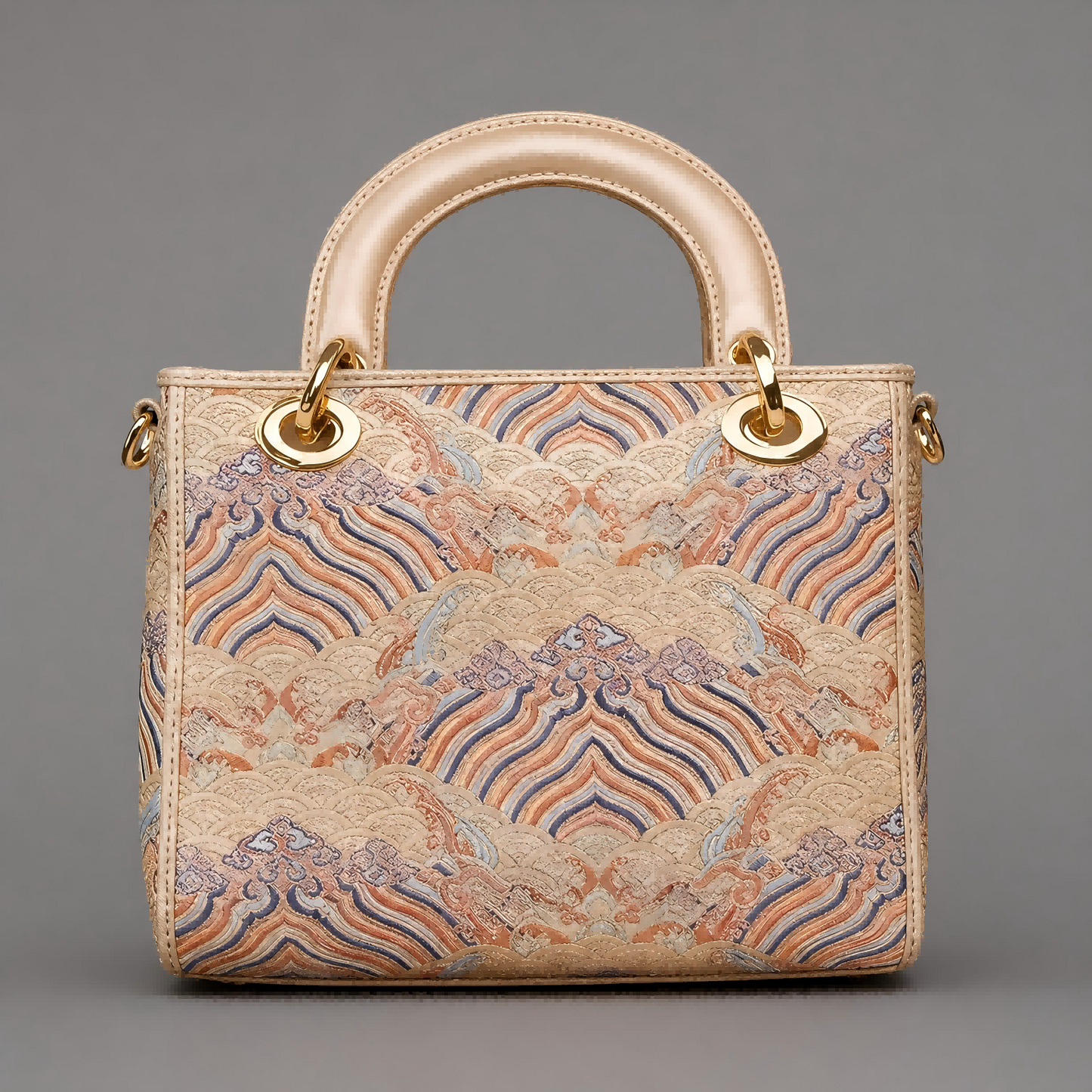 Yunjin Brocade Top Handle Bag – Chinese Silk Handbag with Structured Design | Orithing