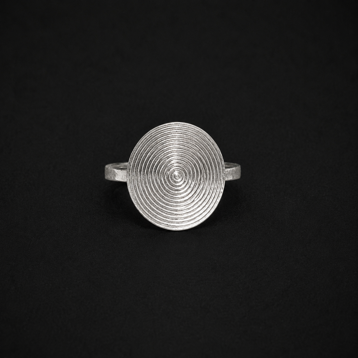 Handcrafted Miao Silver Spiral Ring – 999 Fine Silver Adjustable Ring