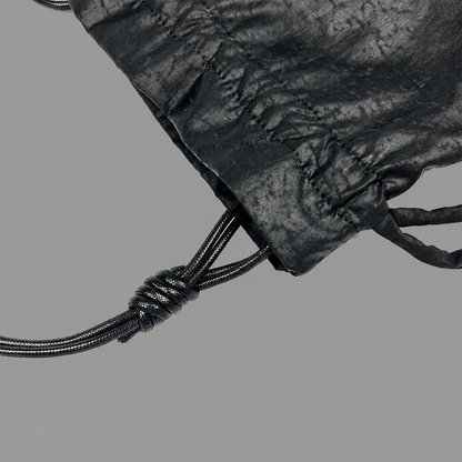 Xiangyun Silk Drawstring Fortune Bag – Mulberry Silk Crossbody Bucket Bag | Orithing