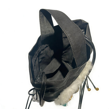 The Xiangyunsha Cracked Pattern "Money-Magnet Beast" Crossbody Bag | Orithing